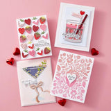 Spellbinders Valentine Happy Hour Sentiments BetterPress Plate & Die Set from the Love on the Rocks Collection