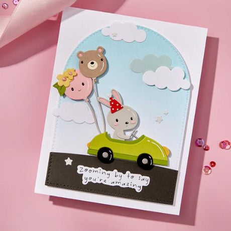 Spellbinders Go Kart Go Etched Dies from the Little Smiles Collection