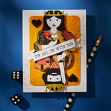 Spellbinders Shuffling Sentiments Press Plate & Die Set from the Jack of All Trades Collection by Jaycee Gaspar