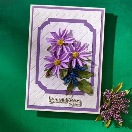 Spellbinders Lavender Mountain Daisy Etched Dies from the Through the Meadow Collection by Susan Tierney-Cockburn