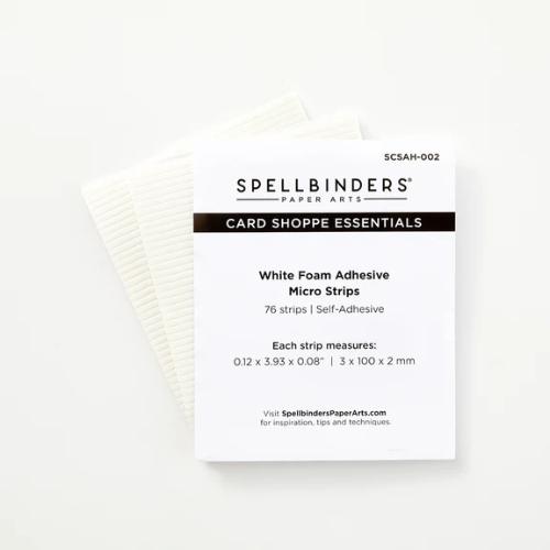 Spellbinders White Foam Adhesive Strips - 1/8"