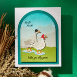 Spellbinders Honk Honk Clear Stamp & Die Set from the On the Farm Collection