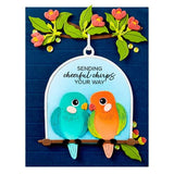Spellbinders Pretty Birds Etched Dies from the Cheerful Chirps Collection