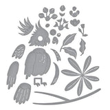 Spellbinders Flying High Etched Dies from the Cheerful Chirps Collection