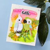 Spellbinders Flying High Etched Dies from the Cheerful Chirps Collection