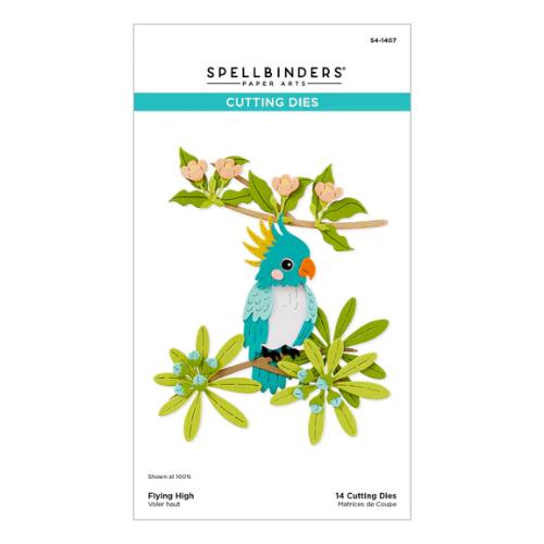 Spellbinders Flying High Etched Dies from the Cheerful Chirps Collection