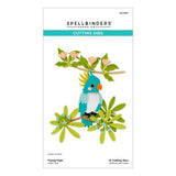 Spellbinders Flying High Etched Dies from the Cheerful Chirps Collection