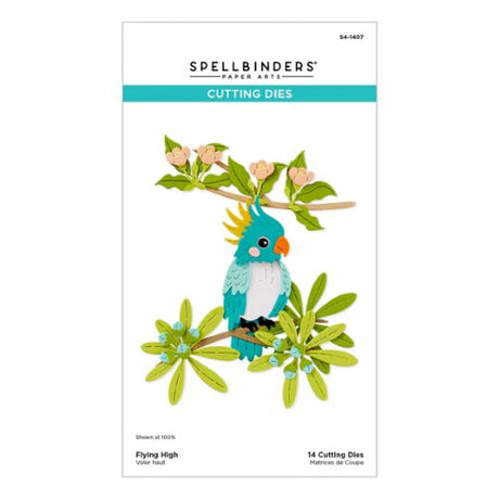 Spellbinders Flying High Etched Dies from the Cheerful Chirps Collection