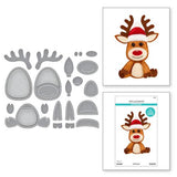 Spellbinders Felt Reindeer Etched Dies from the Felt Stitch & Create Collection by Nicole Spohr