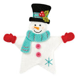 Spellbinders Felt Snowman Star Etched Dies from the Felt Stitch & Create Collection by Nicole Spohr