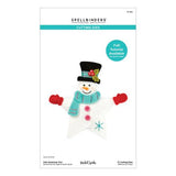 Spellbinders Felt Snowman Star Etched Dies from the Felt Stitch & Create Collection by Nicole Spohr