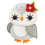 Spellbinders Felt Snowy Owl Etched Dies from the Felt Stitch & Create Collection by Nicole Spohr