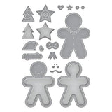 Spellbinders Felt Gingerbread Boy & Girl Etched Dies from the Felt Stitch & Create Collection by Nicole Spohr