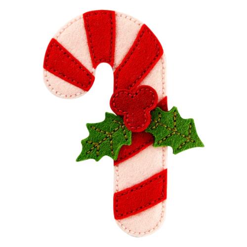 Spellbinders Felt Candy Cane Etched Dies from the Felt Stitch & Create Collection by Nicole Spohr