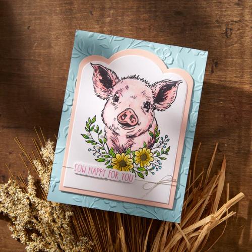 Spellbinders Daisy BetterPress Plate & Die Set from the Justine's Farm Collection by Justine Dvorak