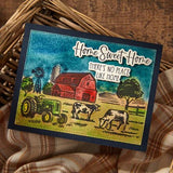 Spellbinders Farm Sweet Farm Registration BetterPress Plate & Die Set from the Justine's Farm Collection by Justine Dvorak