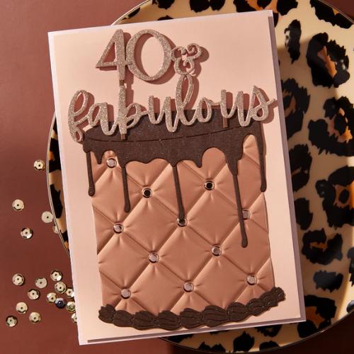 Spellbinders Fabulous Birthday Etched Dies from the Bougie Birthday Collection by Nina Boettcher