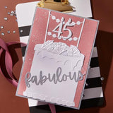 Spellbinders Fabulous Birthday Etched Dies from the Bougie Birthday Collection by Nina Boettcher