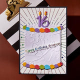 Spellbinders Classy Numbers Etched Dies from the Bougie Birthday Collection by Nina Boettcher