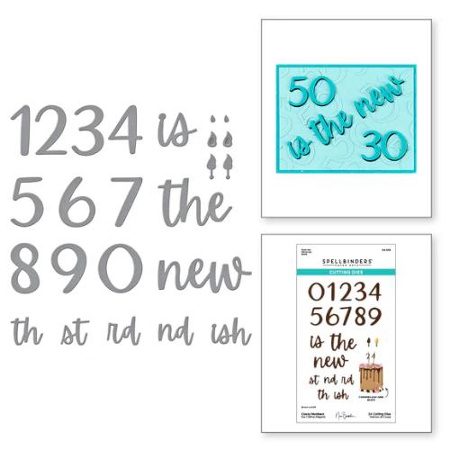 Spellbinders Classy Numbers Etched Dies from the Bougie Birthday Collection by Nina Boettcher