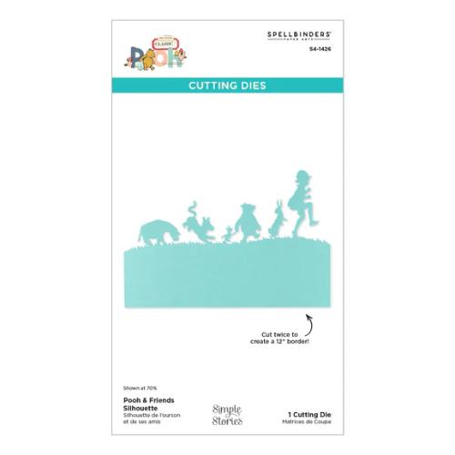 Spellbinders Pooh & Friends Silhouette Etched Dies from the Say Cheese Classic Pooh Collection in Collaboration with Simple Stories