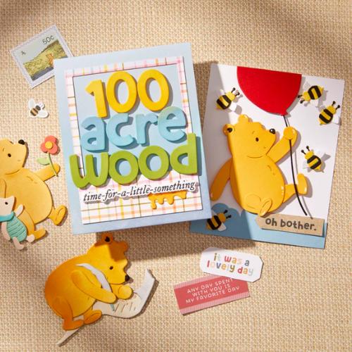 Spellbinders Pooh & Piglet Etched Dies from the Say Cheese Classic Pooh Collection in Collaboration with Simple Stories