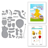 Spellbinders Pooh & Piglet Etched Dies from the Say Cheese Classic Pooh Collection in Collaboration with Simple Stories