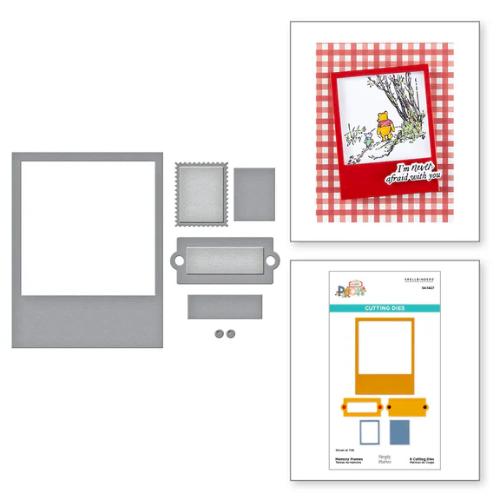 Spellbinders Memory Frames Etched Dies from the Say Cheese Classic Pooh Collection in Collaboration with Simple Stories