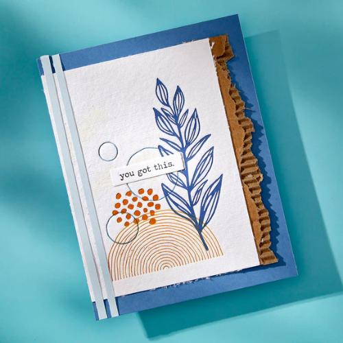 Spellbinders Flourishing BetterPress Plates from the Modern Botanicals Collection by Dina Wakley