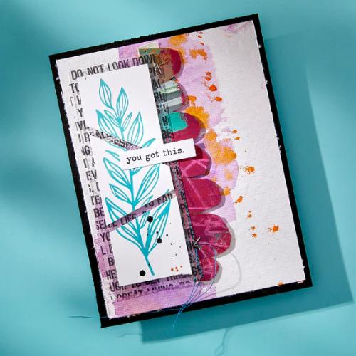 Spellbinders Flourishing BetterPress Plates from the Modern Botanicals Collection by Dina Wakley