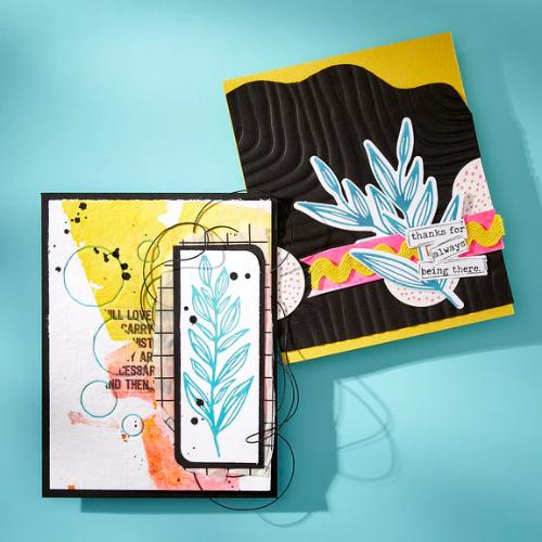 Spellbinders Flourishing BetterPress Plates from the Modern Botanicals Collection by Dina Wakley
