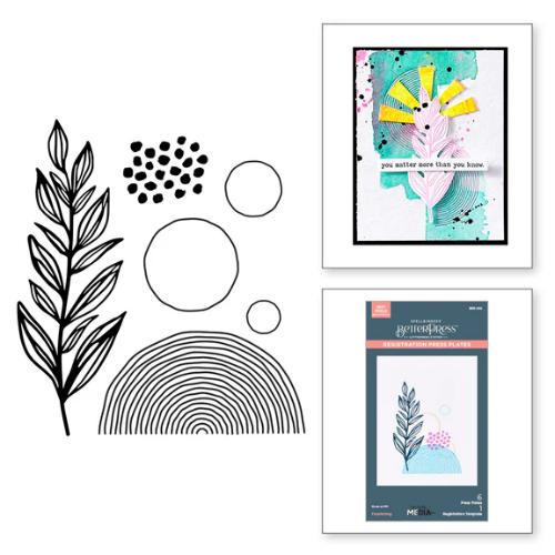 Spellbinders Flourishing BetterPress Plates from the Modern Botanicals Collection by Dina Wakley