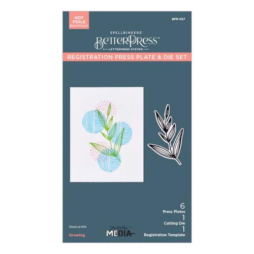 Spellbinders Growing Betterpress Plates & Die Set from the Modern Botanicals Collection by Dina Wakley