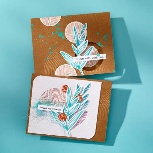 Spellbinders Growing Betterpress Plates & Die Set from the Modern Botanicals Collection by Dina Wakley