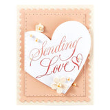 Spellbinders Copperplate Sending Love BetterPress Plate from the Copperplate On Your Wedding Day Collection by Paul Antonio