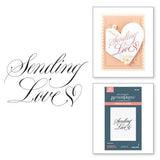 Spellbinders Copperplate Sending Love BetterPress Plate from the Copperplate On Your Wedding Day Collection by Paul Antonio