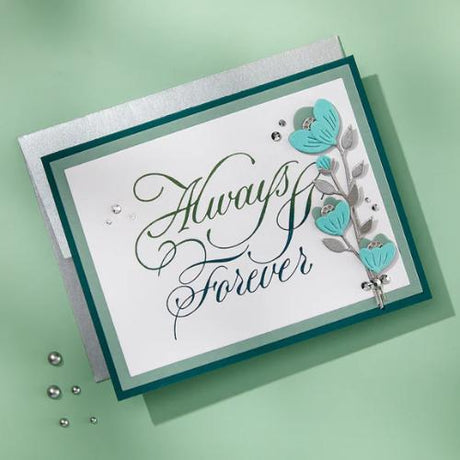 Spellbinders Copperplate Always & Forever BetterPress Plate from the Copperplate On Your Wedding Day Collection by Paul Antonio