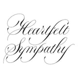 Spellbinders Copperplate Heartfelt Sympathy BetterPress Plate from the Copperplate Happy Everything Sentiments Collection by Paul Antonio
