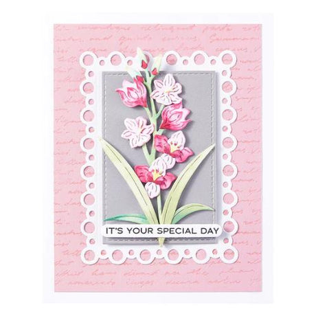 Spellbinders Layered Gladiolus Etched Dies from the Wildflowers Collection by Lisa Horton