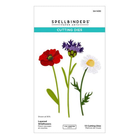 Spellbinders Layered Wildflowers Etched Dies from the Wildflowers Collection by Lisa Horton