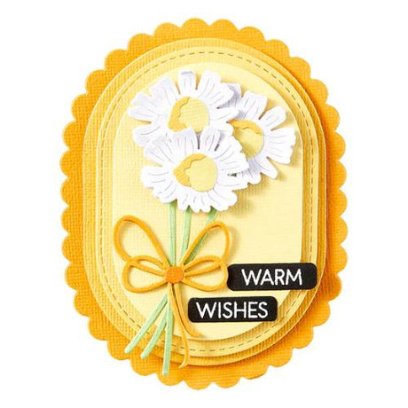 Spellbinders Scallop and Stitched Edge Ovals Etched Dies from the Wildflowers Collection by Lisa Horton