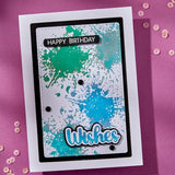 Spellbinders Splatters BetterPress Plate from the Wildflowers Collection by Lisa Horton