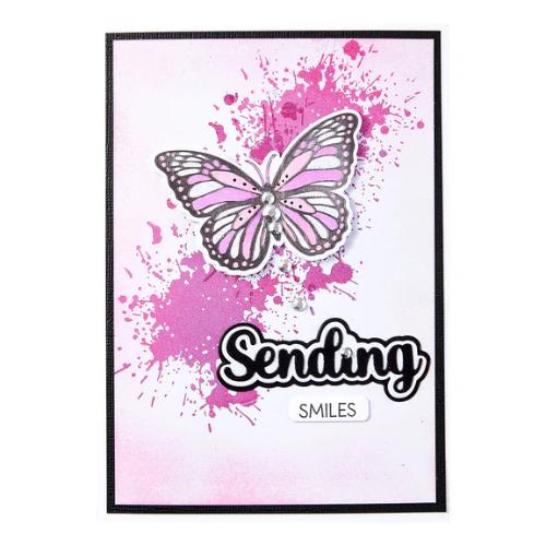 Spellbinders Splatters BetterPress Plate from the Wildflowers Collection by Lisa Horton