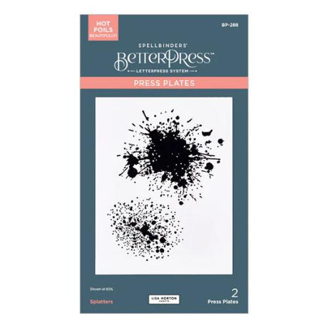 Spellbinders Splatters BetterPress Plate from the Wildflowers Collection by Lisa Horton