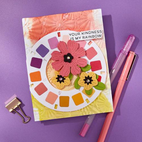 Spellbinders Reel Color Sentiments BetterPress Plate & Die Set from the Take Note Collection