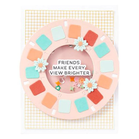 Spellbinders Reel Color Sentiments BetterPress Plate & Die Set from the Take Note Collection