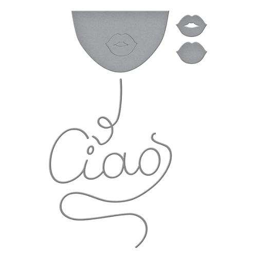 Spellbinders Ciao Spaghetti Etched Dies from the La Dolce Vita Collection