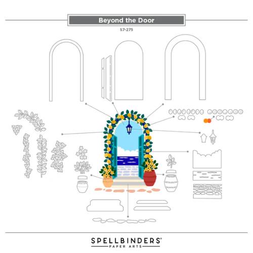 Spellbinders Beyond the Door Etched Dies from the La Dolce Vita Collection