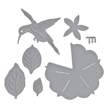 Spellbinders Petunia and Hummingbird Etched Dies from the Summer Solstice Garden Collection by Susan Tierney-Cockburn