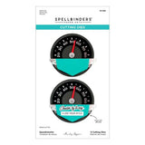 Spellbinders Speedometer Etched Dies from the Classic Road Legends Collection by Mindy Eggen